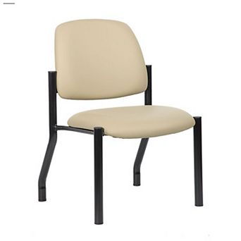 Lea Reception Guest Chair, Antimicrobial Vinyl