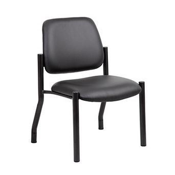 Lea Reception Guest Chair, Antimicrobial Vinyl