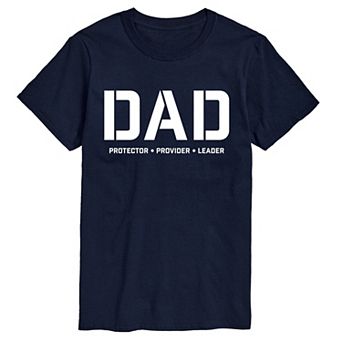 Men's Dad Protector Provider Leader Graphic Tee