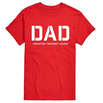 Men's Dad Protector Provider Leader Graphic Tee