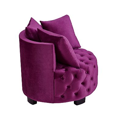 Merax Contemporary Upholstered Tufted Leisure Chair Accent Chair