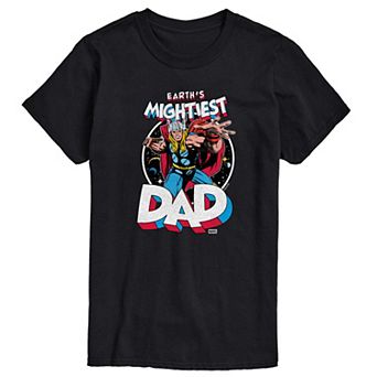 Men's Thor Earth's Mightiest Dad Graphic Tee