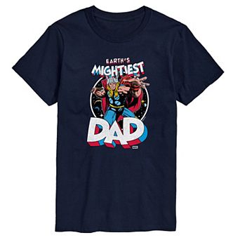 Men's Thor Earth's Mightiest Dad Graphic Tee