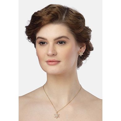 AGP PARIS Golden Stardust Earrings and Necklace set