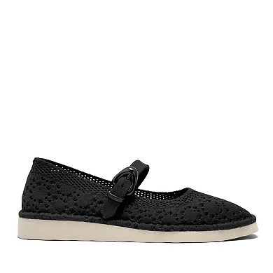Aerosoles Tamika Women's Mary Jane Flats Woven Slip-On Flats
