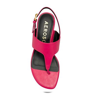 Aerosoles Kora Women's Kitten Heel T-Strap Sandals