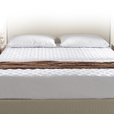 Cheer Collection Quilted Mattress Pad with Deep Pocket Fitted Skirt and Plush Fill