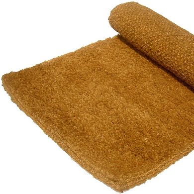 HomeRoots 36" X 72" Brown Coir Outdoor Door Mat