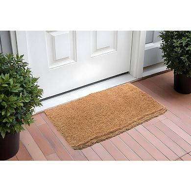 HomeRoots 36" X 72" Brown Coir Outdoor Door Mat