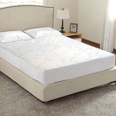 Cheer Collection Waterproof Mattress Protector Cooling Rayon Fabric Quiet Deep Pocket Cover