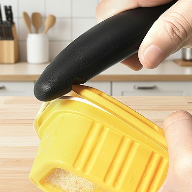 Cheer Collection Heavy Duty Stainless Steel Ice Cream Scoop with Lid Opener, Black