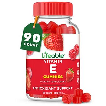 Lifeable Adults Vitamin E Gummies, 400 IU, 90 count