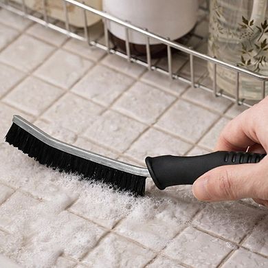 Cheer Collection 3 Pack Crevice Cleaning Brushes for Gaps Grout Faucets and Window Tracks