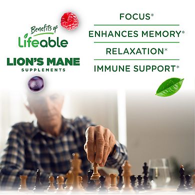Lifeable Adults Lions Mane Gummies, 60 count