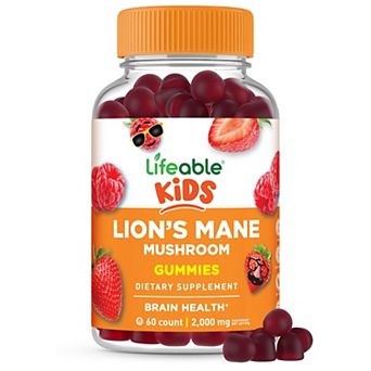 Lifeable Kids Lions Mane Gummies, 60 count