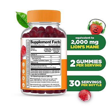 Lifeable Kids Lions Mane Gummies, 60 count