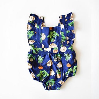 Bubble Romper in Hedgehogs
