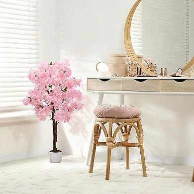 Artificial Cherry Blossom Tree, Realistic Faux Flower Tree for Home Decor