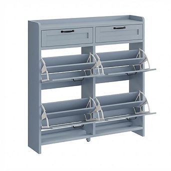 Shoe Cabinet with 4 Flip Drawers, Shoe Organizer with Adjustable Shelf, for Entryway, Living Room