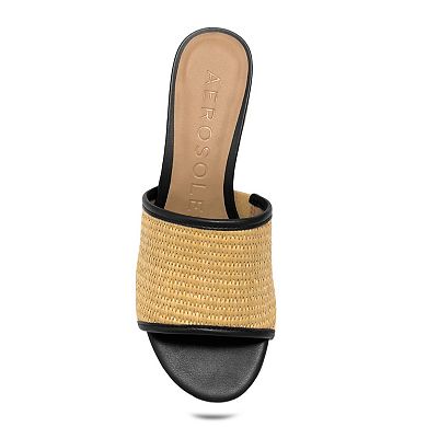 Aerosoles Como Women's Block Heel Slide Sandals