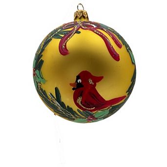 Discover Europe - Made in Italy Garland Decorated Glass Christmas Ornament