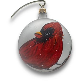 Discover Europe - Made in Italy Cardinal Decorated Glass Christmas Ornament