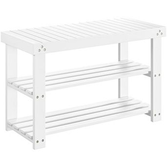 Shoe Rack 3 tier Storage Shoe Bench Entryway