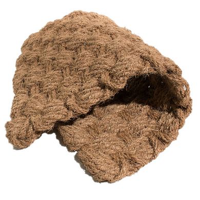 HomeRoots 18" X 30" Brown Coir Weave Outdoor Door Mat