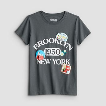Girls 7-16 Peanuts Snoopy Brooklyn NY Graphic Tee