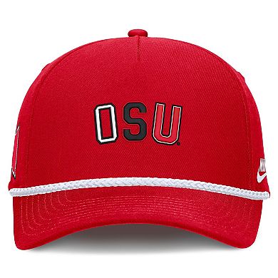 Unisex Nike Scarlet Ohio State Buckeyes 2026 Basketball Refresh 5-Panel Rope Rise Hat