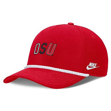 Unisex Nike Scarlet Ohio State Buckeyes 2026 Basketball Refresh 5-Panel Rope Rise Hat