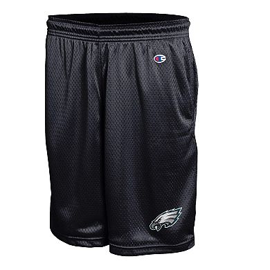 Men's Champion Black Philadelphia Eagles Classic Mesh Shorts