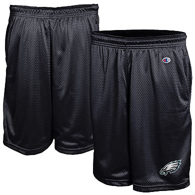 Men's Champion Black Philadelphia Eagles Classic Mesh Shorts