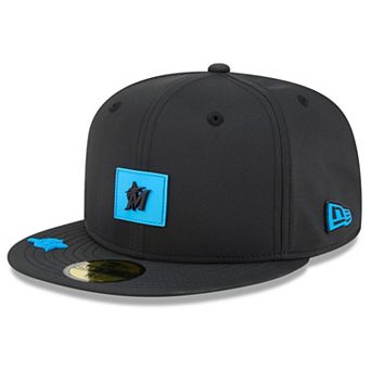 Men's New Era Black Miami Marlins 2026 Clubhouse 59FIFTY Fitted Hat