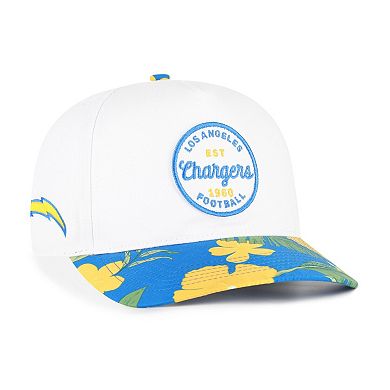 Men's '47 White/Powder Blue Los Angeles Chargers Beach Side Hitch Adjustable Hat