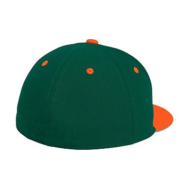 Men's adidas Green Miami Hurricanes On-Field Fitted Baseball Hat