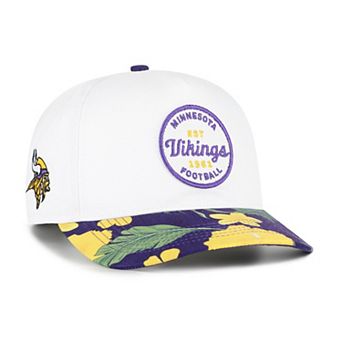 Men's '47 White/Purple Minnesota Vikings Beach Side Hitch Adjustable Hat