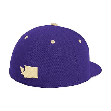 Men's adidas Purple Washington Huskies On-Field Fitted Baseball Hat