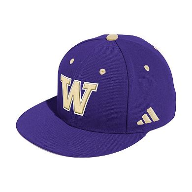 Men's adidas Purple Washington Huskies On-Field Fitted Baseball Hat
