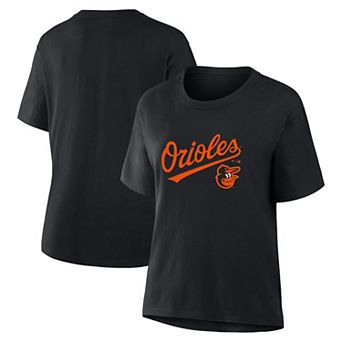 Women's Fanatics Black Baltimore Orioles Lockup Legacy T-Shirt