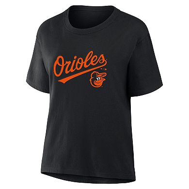 Women's Fanatics Black Baltimore Orioles Lockup Legacy T-Shirt