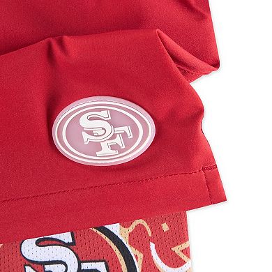 Men's Chubbies Cardinal San Francisco 49ers The Secret Lined Swim Trunks