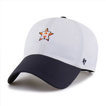 Men's '47 White/Navy Houston Astros Vista Mini Clean Up brrr° Adjustable Hat