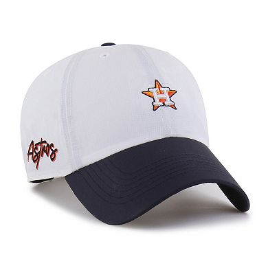 Men's '47 White/Navy Houston Astros Vista Mini Clean Up brrr° Adjustable Hat