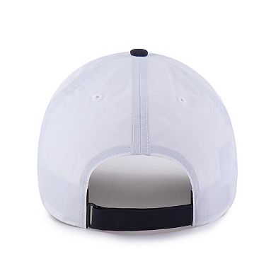 Men's '47 White/Navy Houston Astros Vista Mini Clean Up brrr° Adjustable Hat