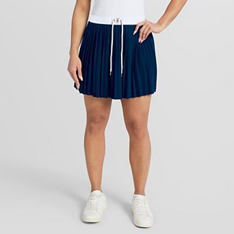 Women's WEAR by Erin Andrews Navy Detroit Tigers Pleated Skort
