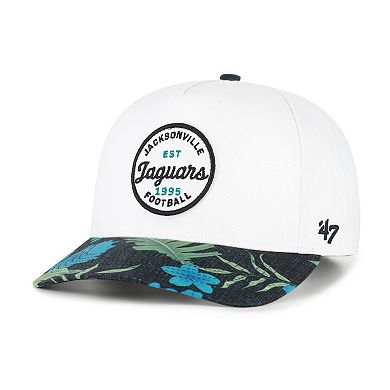 Men's '47 White/Black Jacksonville Jaguars Beach Side Hitch Adjustable Hat
