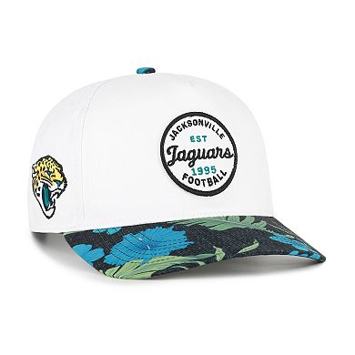 Men's '47 White/Black Jacksonville Jaguars Beach Side Hitch Adjustable Hat