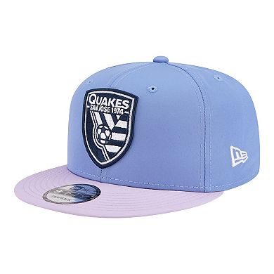 Men's New Era Light Blue San Jose Earthquakes 2026 Jersey Hook 9FIFTY Snapback Hat