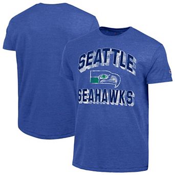 Men's Champion Royal Seattle Seahawks Ultimate Tri-Blend T-Shirt